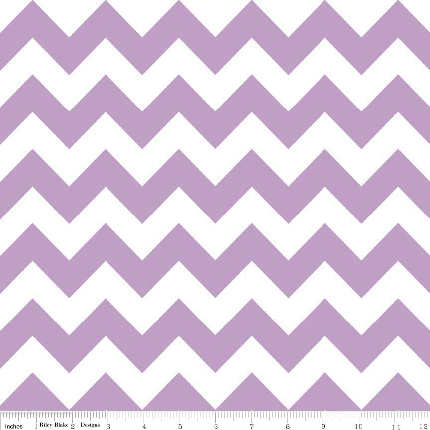 Riley Blake Medium Chevron Lavendar Fat Quarter