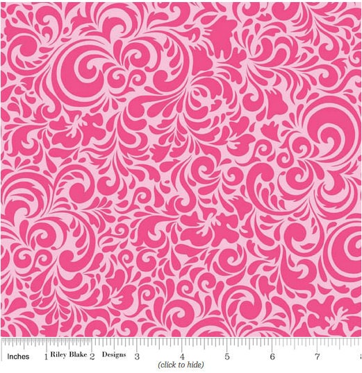 Riley Blake Summer Breeze Splash Pink Fat Quarter by Bella Blvd