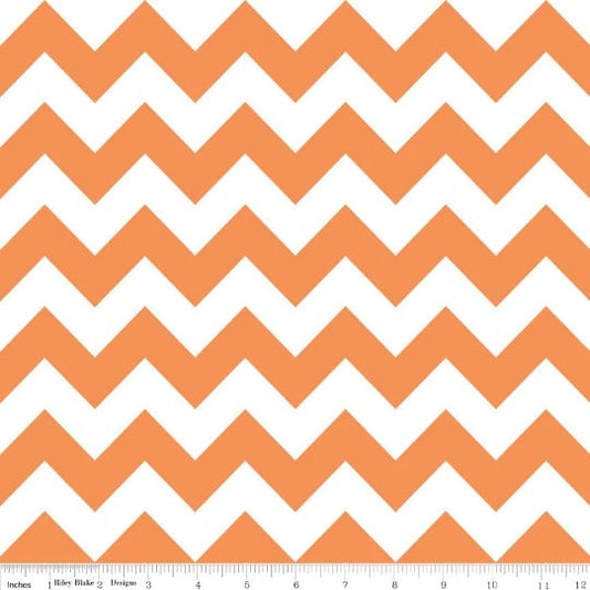 Riley Blake Medium Chevron Orange Fat Quarter