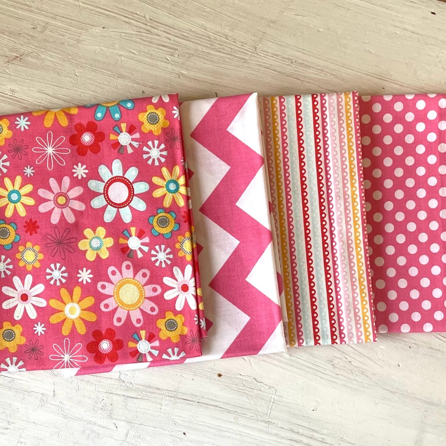 Riley Blake Pink Fabric Fat Quarter Bundle