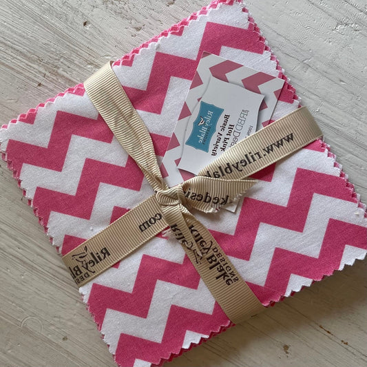 Riley Blake Pink Variety Print 5 Inch Stacker Charm Pack